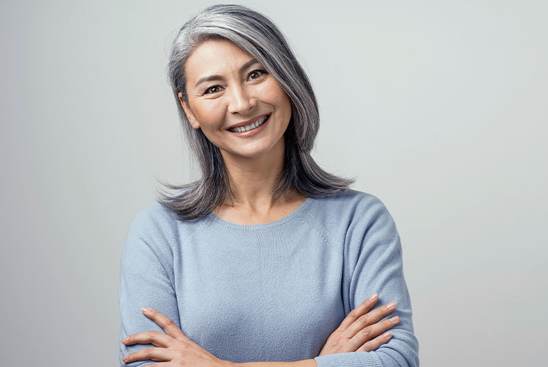 dental implants patient smiling